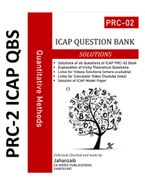 PRC 2 QM ICAP Question bank Solution by Jahanzaib