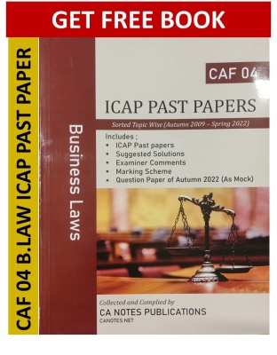 CAF 04 B.LAW  past paper by CA Notes Publications