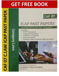 CAF 07 past paper by CA Notes Publications